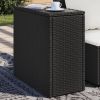 Garden Side Table Black