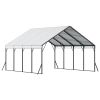 Heavy Duty Metal Carport 20 x 20 ft Outdoor Car Shelter Garage for Boats Trucks