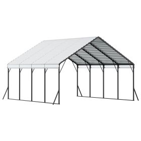 Heavy Duty Metal Carport 20 x 20 ft Outdoor Car Shelter Garage for Boats Trucks