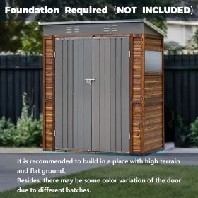 3*5FT Iron-Wood Combination Tool Shed – A Perfect Blend of Nature and Functionality
