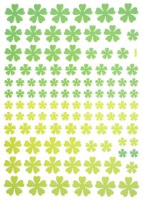 Green Floral Heart - Large Wall Decals Stickers Appliques Home Decor