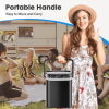 portable ice maker LED display 120W 26 lbs / 24h automatic cleaning, small household, fast refrigeration thick foam layer long effect ice