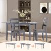 59'' Extendable Dining Table, Modern House Dining Room Table for 4-8, Wooden Kitchen Table , Dining Room, Working Office
