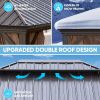 12*20FT patic gazebo,alu gazebo with steel canopy,Outdoor Permanent Hardtop Gazebo Canopy for Patio, Garden, Backyard