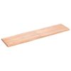 Table Top Light Brown 63"x15.7"x(0.8"-1.6") Treated Solid Wood Live Edge