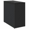 Garden Side Table Black