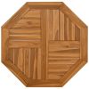 Table Top 27.6"x27.6"x1" Octagonal Solid Wood Teak