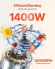 61 oz 1400W Blender for Smoothies Food Processing Blender for Kitchen