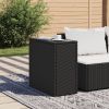 Garden Side Table Black