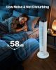 40" Oscillating Tower Fan 9H Timer 22 ft/s High Velocity with Remote Control