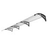 Window Door Awning Canopy, 38" x 117" Door Canopy Exterior, UF50+ PC Sunshade Sheet Awnings, Outdoor Patio Awning Sun Shade, Transparent, Waterproof