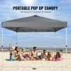 Pop Up Canopy Tent, 10 x 10 ft, 250 D PU Silver Coated Tarp, with Portable Roller Bag and 4 Sandbags