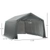 Outsunny 12x20 Carport Canopy, Heavy-Duty Waterproof Shelter, Reliable Protection for Vehicles