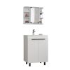 White 2 Piece Bathroom Set