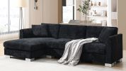 [VIDEO provided][New] 96*56" Modern Cloud Sectional Sofa,L-shaped Luxury Couch Set with 2 Free pillows