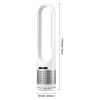 Tower Fan Bladeless, 15.4ft/s Velocity Floor Fan that Blows Cold Air, 80° Oscillating 8-Speed Fans, 8H Timer, Standing Fans with H13 HEPA Filtration