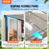Lean to Gazebo for Patio, 10' x 14' Hard Top Gazebo with Aluminum Frame, Wall Mounted & Freestanding Pergola, UV Resistant Polycarbonate Roof