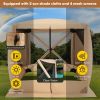 6.7 x 6.7 Feet Pop Up Gazebo with Netting and Carry Bag