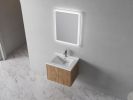 Bathroom Cabinet With Sink; Soft Close Doors; Float Mounting Design; 24 Inch For Small Bathroom; 24x18-00624 IMO(KD-Packing)