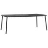 Patio Table Anthracite 78.7"x39.4"x28" Steel