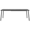 Patio Table Anthracite 78.7"x39.4"x28" Steel