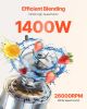 68 oz 1400W Blender for Smoothies Food Processing Blender for Kitchen