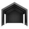 Carport, 12 x 20 FT Outdoor Car Canopy, Potable Carport with Removable Sidewalls & Door, Heavy Duty Car Shelter, UV-Resistant & Water-Resistant