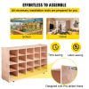 Cubby Mobile Tray Storage Cabinet, 20-Compartment Cubby Storage Shelf, Cubby Storage Cabinet 4 x 5, Classroom Cubbies, Classroom Furniture for Home