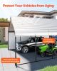 Heavy Duty Metal Carport 20 x 20 ft Outdoor Car Shelter Garage for Boats Trucks