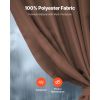 Gazebo Curtains Outdoor, Fit Most 10' x 10' x 6.9' Gazebos, 4-Panel Sidewall Gazebo Privacy Curtains with Zippers