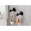 6 Piece Brass Bathroom Towel Rack Set Wall Mount