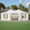 Outdoor Party Tent Heavy-Duty Wedding Canopy Gazebo w/ Storage Bags