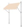Support Canopy Polyester Fabric Aluminum Iron Frame Retractable Adjustable Shade Shelter Outdoor Sun Protection Portable Durable Lightweight for Garde