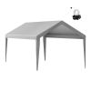 VEVOR Carport Replacement Canopy Cover 10 x 20 ft, Garage Top Tent Shelter Tarp Heavy-Duty Waterproof & UV Protected