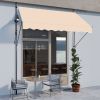 Support Canopy Polyester Fabric Aluminum Iron Frame Retractable Adjustable Shade Shelter Outdoor Sun Protection Portable Durable Lightweight for Garde