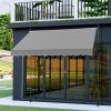 Support Canopy Polyester Fabric Aluminum Iron Frame Retractable Adjustable Shade Shelter Outdoor Sun Protection Portable Durable Lightweight for Garde
