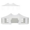 Outdoor Party Tent Heavy-Duty Wedding Canopy Gazebo w/ Storage Bags